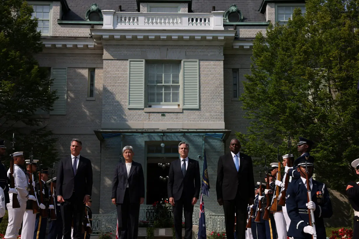 U.S. Secretary of State Blinken and Secretary of Defense Austin host their Australian counterparts, in Annapolis