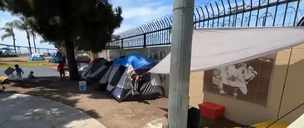 Principal helping students living in park find housing