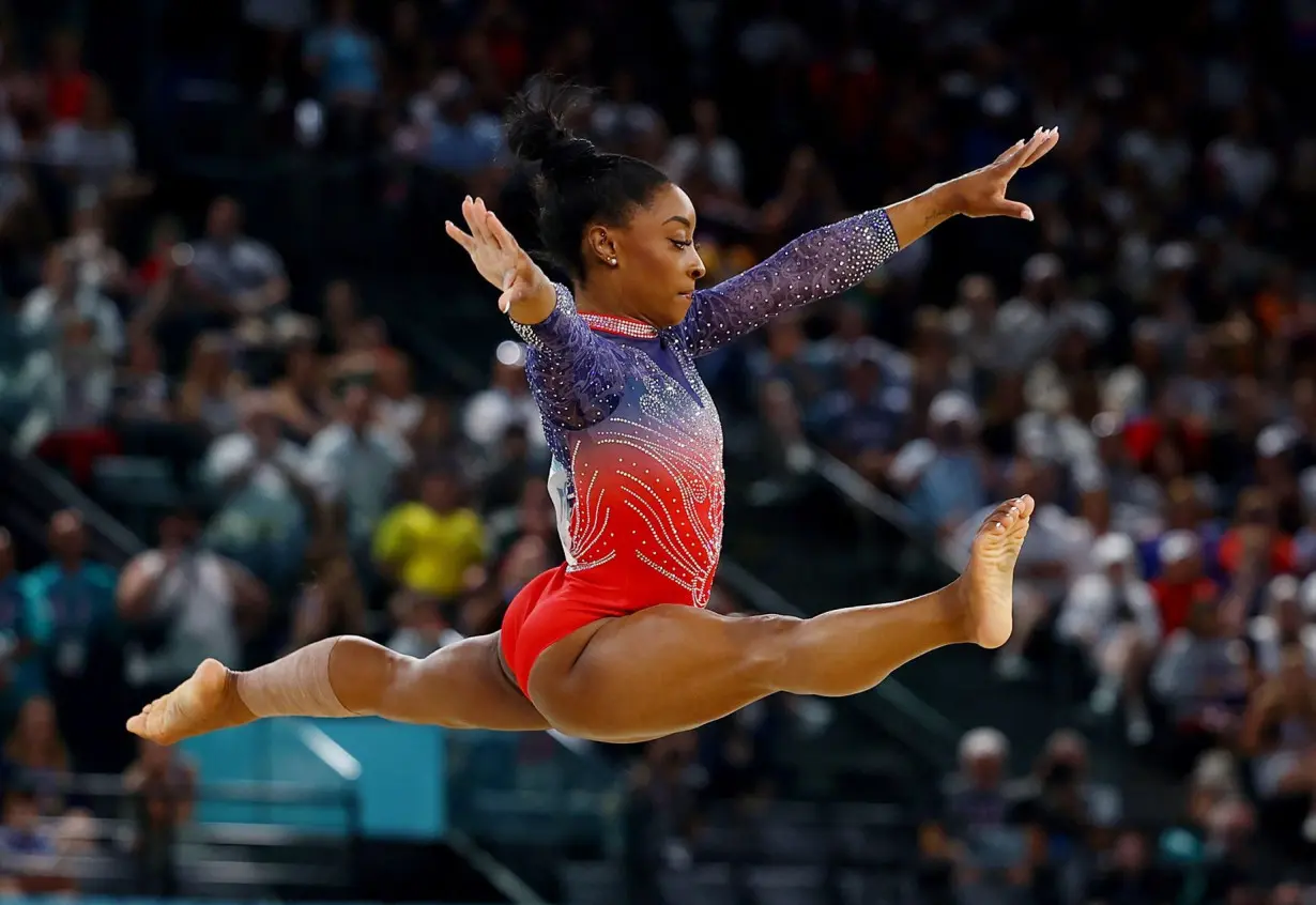 Simone Biles tells CNN competing in Paris 'meant the world' after struggles in Tokyo