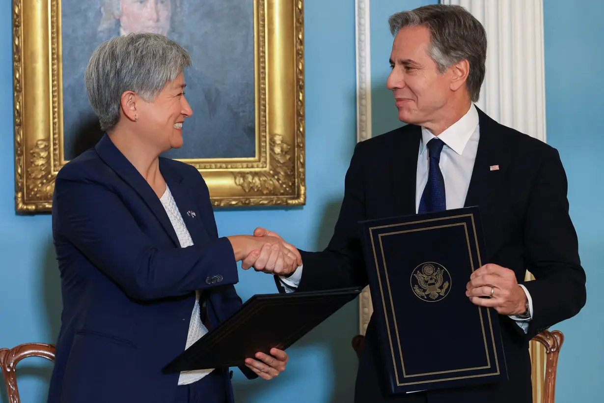 U.S. Secretary of State Antony Blinken meets with Australian Foreign Minister Penny Wong during the he 2024 Australia-U.S. Ministerial Consultations (AUSMIN)