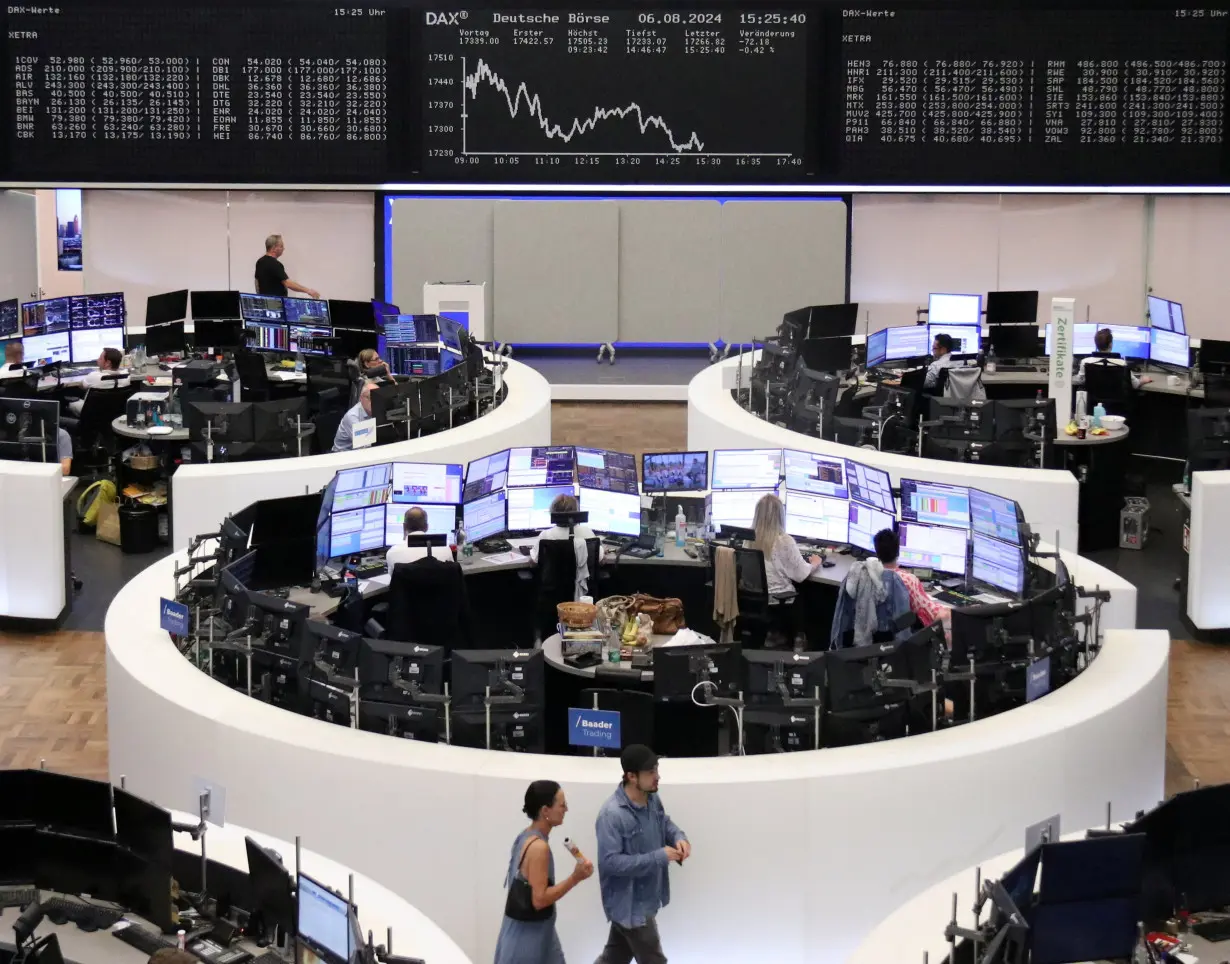 German share price index DAX graph is pictured at the stock exchange in Frankfurt