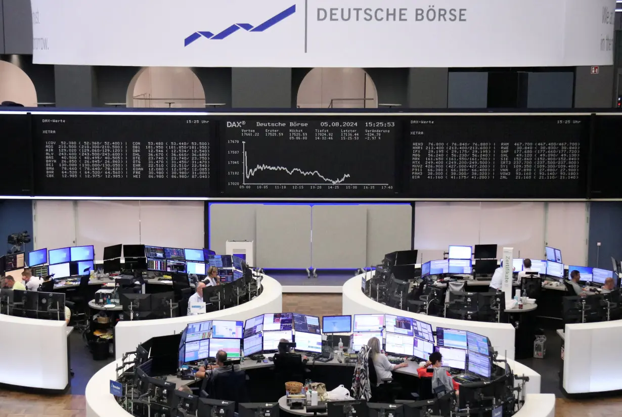 German share price index DAX graph is pictured at the stock exchange in Frankfurt