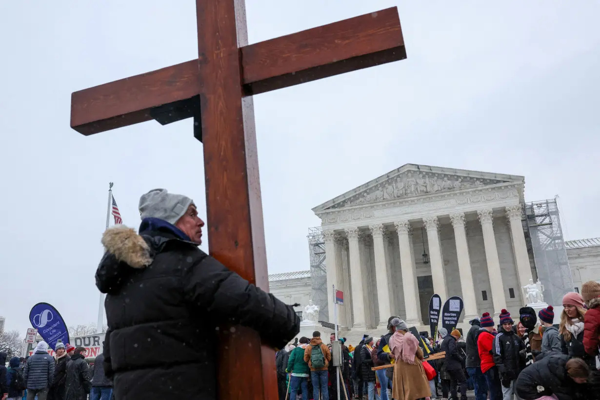 FILE PHOTO: Anti-abortion demonstrators participate in the annual 