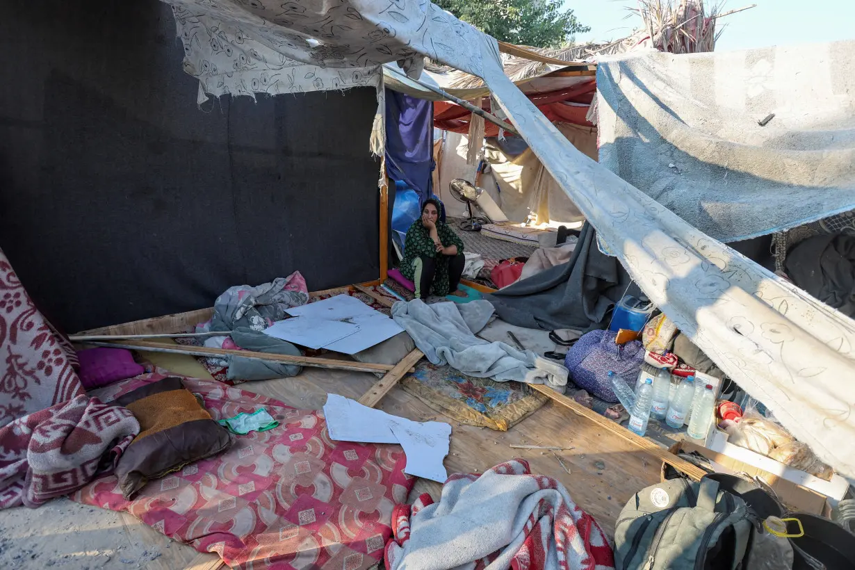 Aftermath of Israeli strikes in Deir Al-Balah in the central Gaza Strip