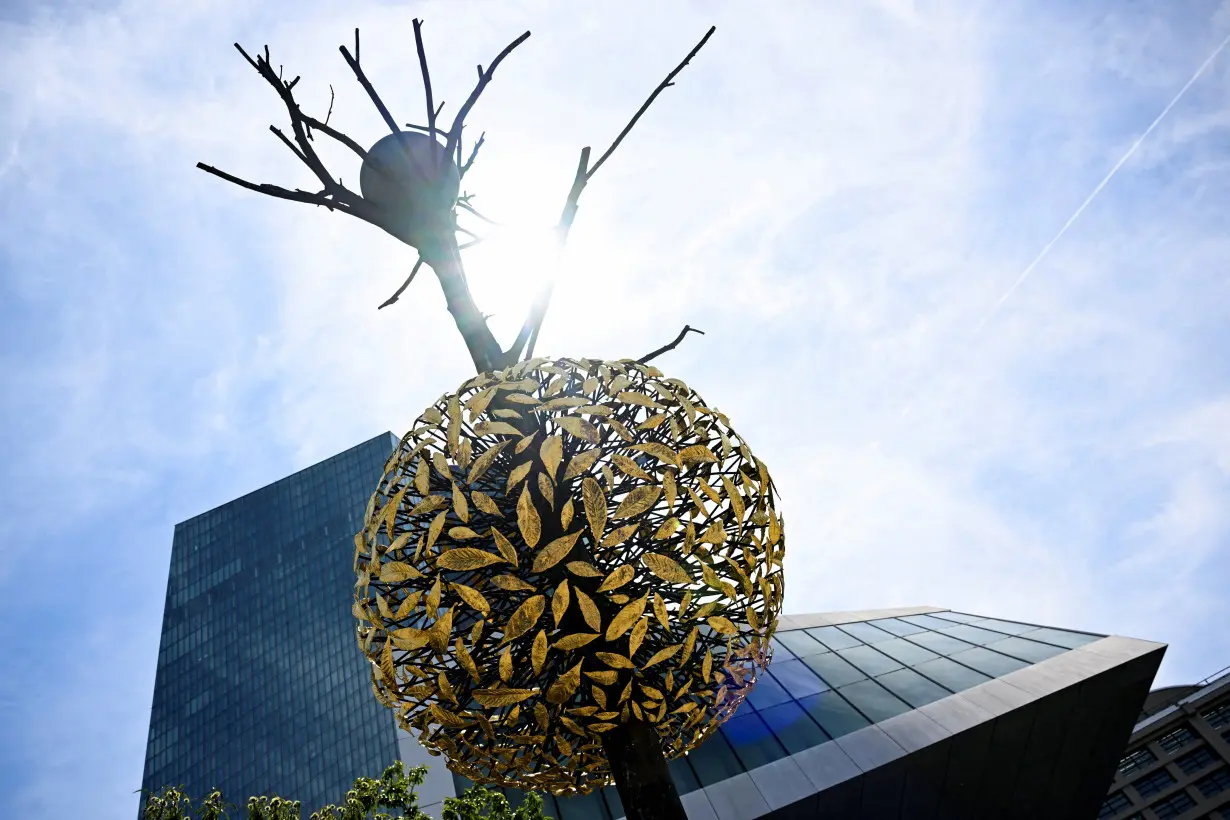 A view of European Central Bank (ECB) headquarters in Frankfurt