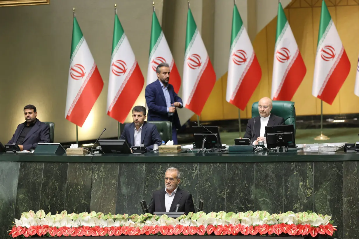 Swearing-in ceremony of Iran's new President, Masoud Pezeshkian, in Tehran