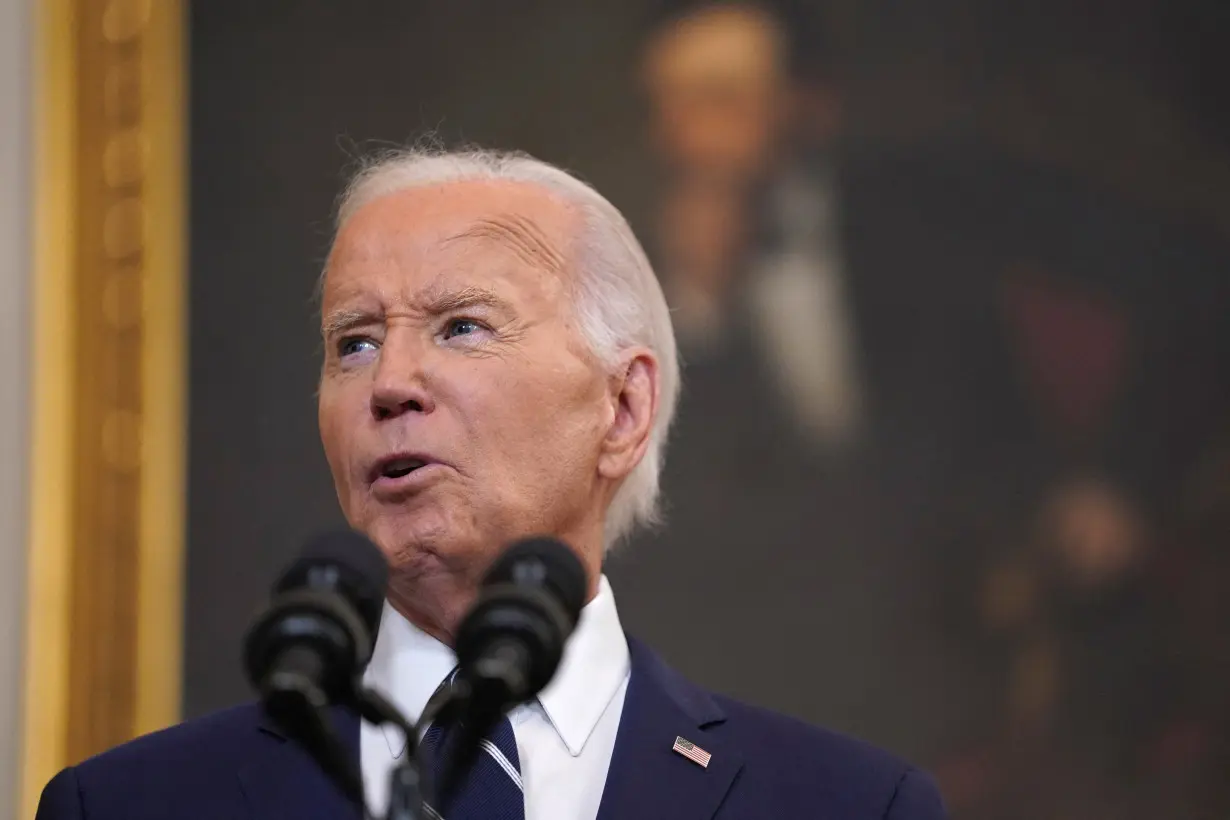 FILE PHOTO: U.S. President Joe Biden speaks about the release of Americans detained in Russia, in Washington