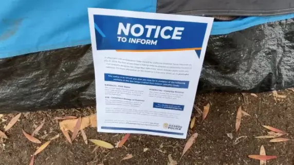 Police issue violation notices to migrant families at park