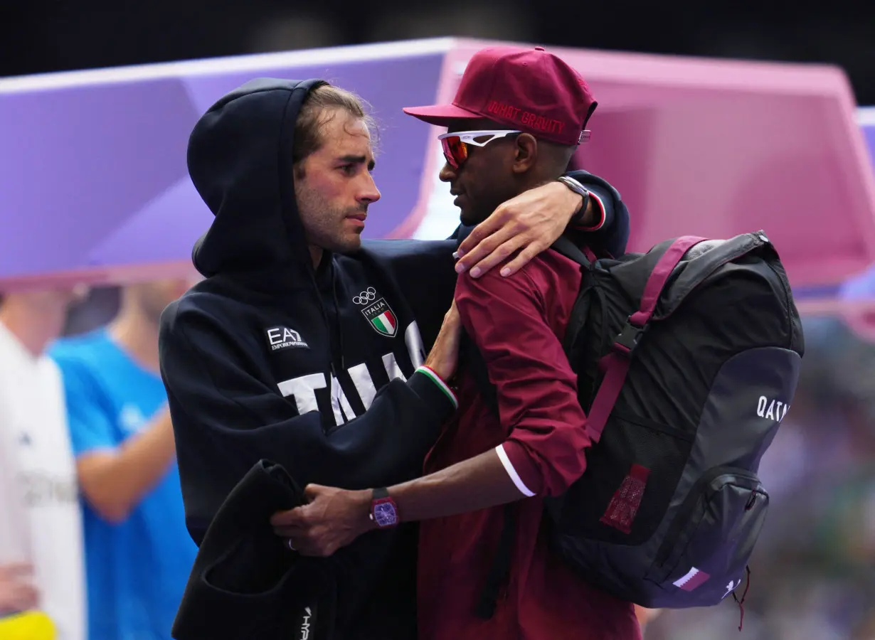 Olympic moment of the day: Bonded forever by Tokyo glory, Giancarlo Tamberi and Mutaz Barshim come together again