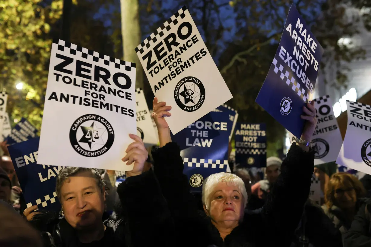 Protest against the lack of police action during pro-Palestinian demonstrations and to condemn the increase of antisemitic hate crimes in London