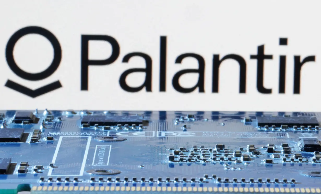 FILE PHOTO: Illustration shows Palantir logo