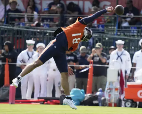 Caleb Williams will get his first preseason action against the Buffalo Bills on Saturday
