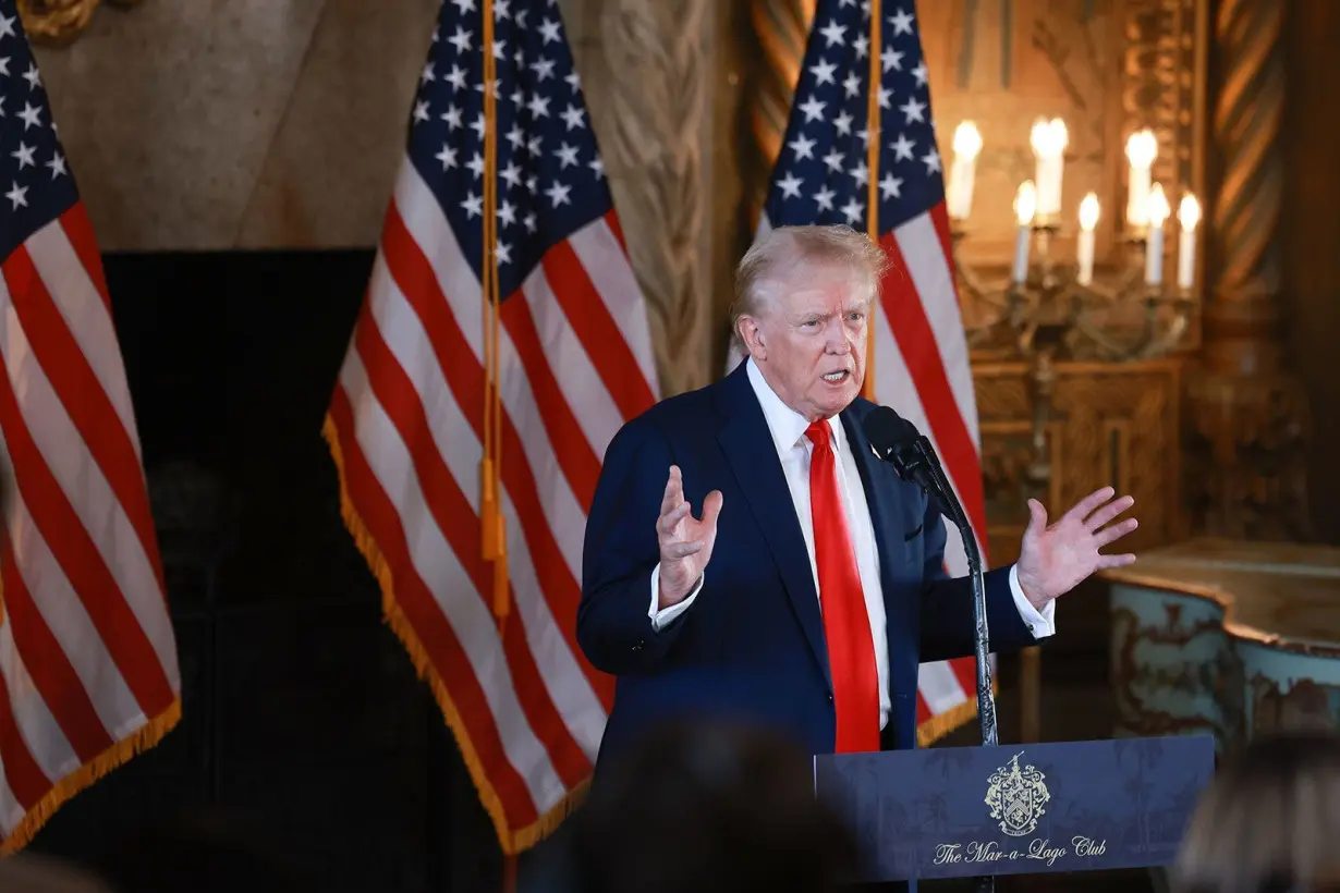 Trump attacks Harris and Walz during first news conference since Democratic ticket was announced