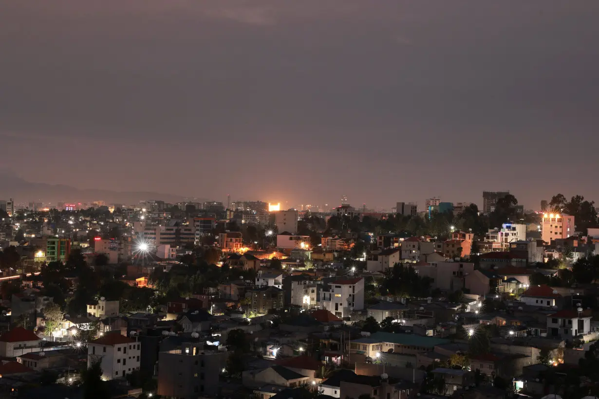 A general view of the cityscape of Addis Ababa