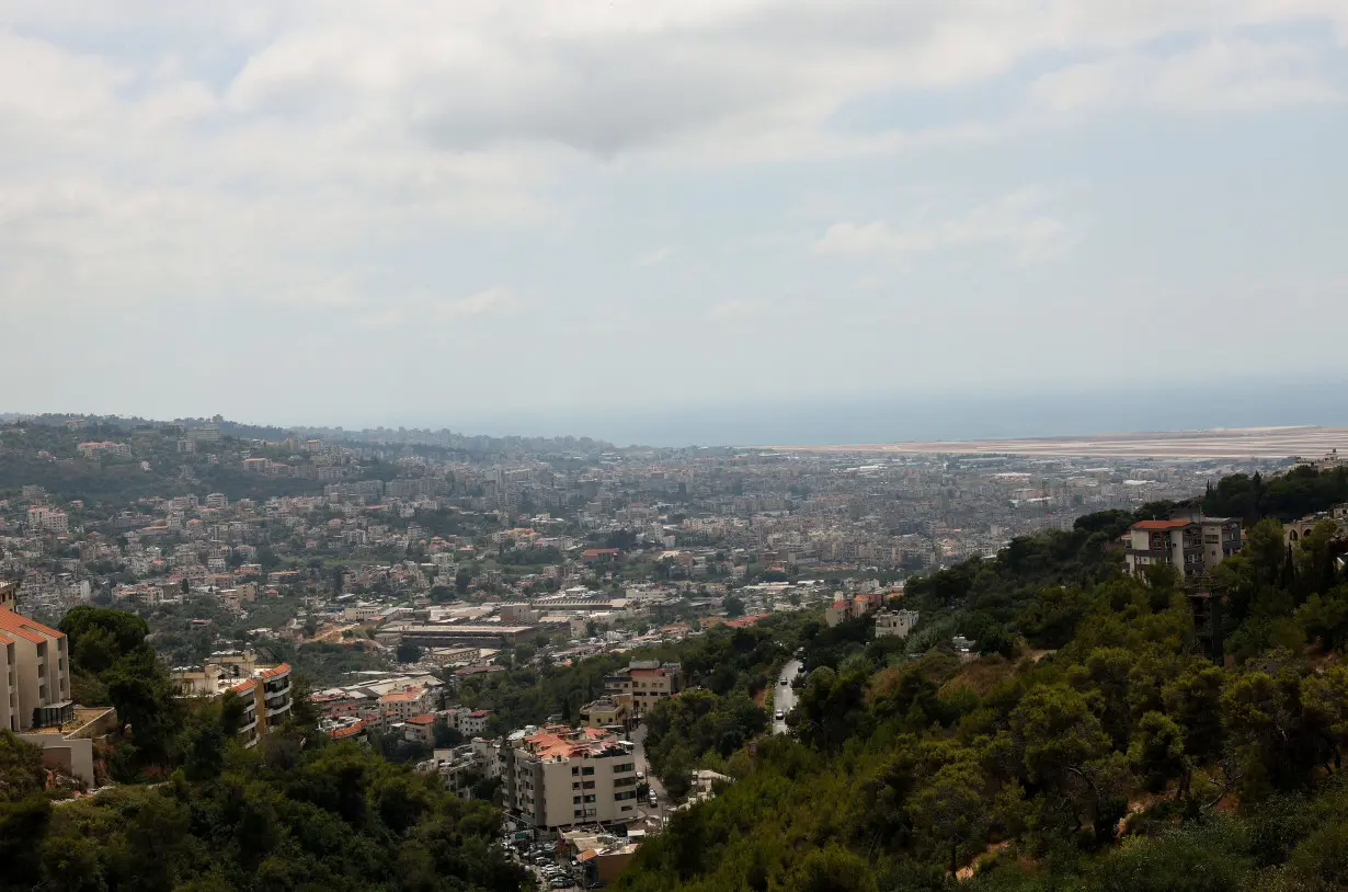 A general view of Beirut, as seen from Baabda