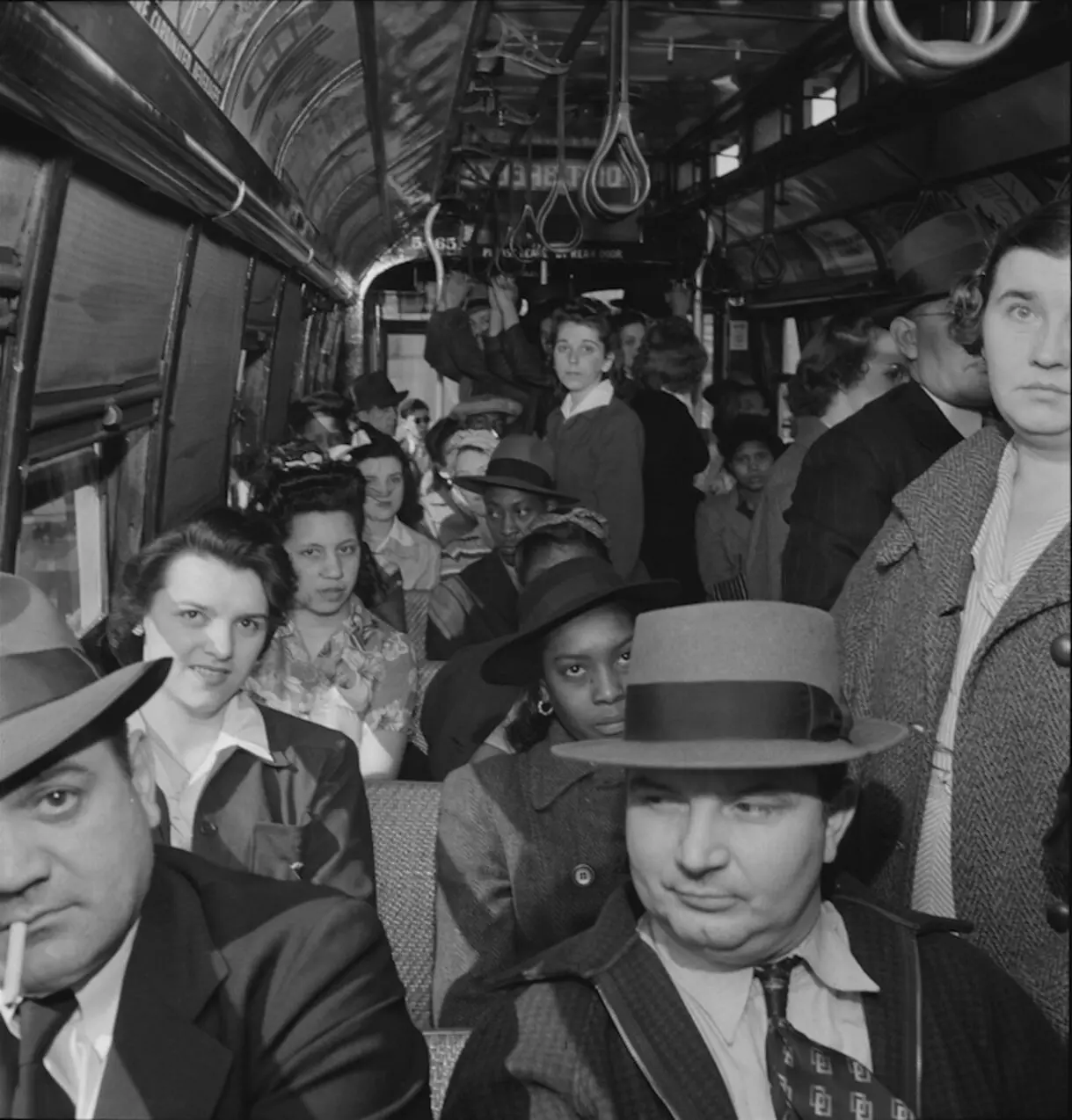 A packed Baltimore trolley illustrates the ups and downs of US public transit