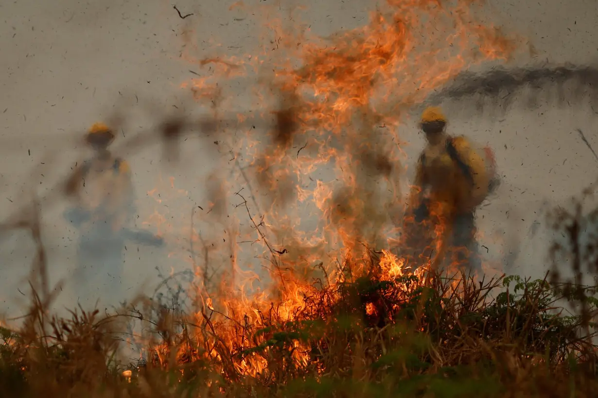 Fire rising in Amazon rainforest in Apui, Amazonas state