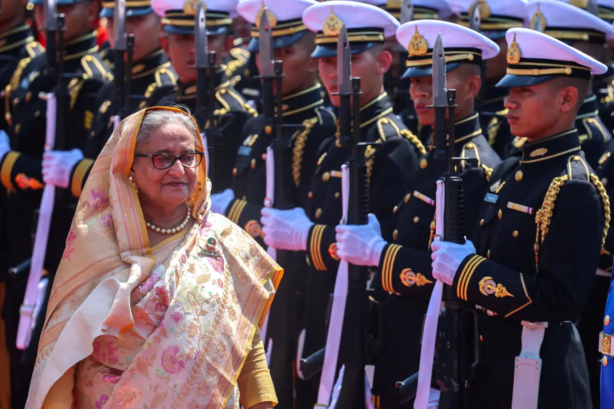 FILE PHOTO: Bangladeshi Prime Minister Sheikh Hasina visits Thailand