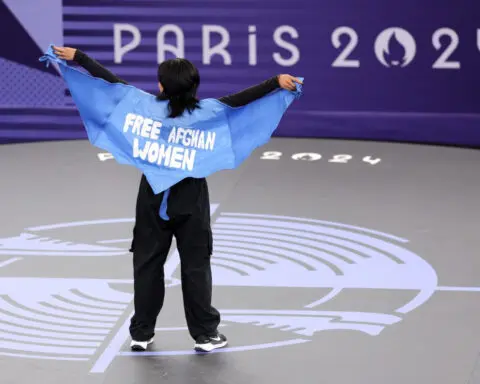Olympic breaking athlete disqualified for ‘free Afghan women’ cape