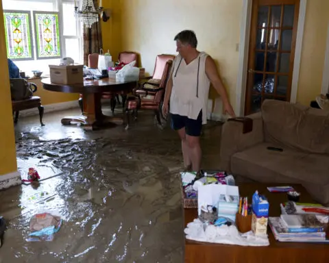 The Latest: Debby's remnants hit New York and Pennsylvania with heavy rain and severe flooding