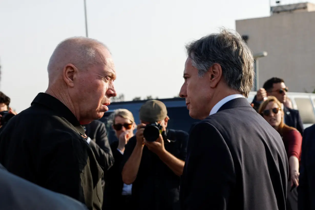 U.S. Secretary of State Blinken visits the Kerem Shalom border crossing to Gaza