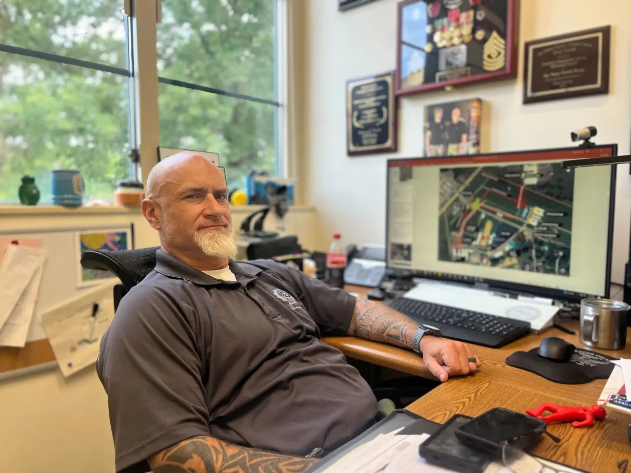 Local cops detail breakdown in efforts to stop Trump's would-be assassin at a campaign rally in Butler, Pennsylvania. Det. Pat Young, commander of the Beaver County SWAT team, is pictured in his office in Beaver, Pennsylvania.