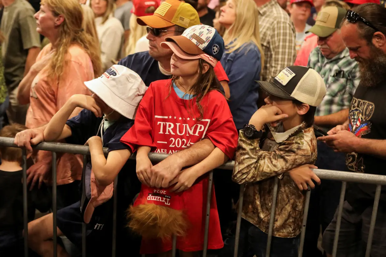 Republican presidential nominee and former U.S. President Trump holds a campaign rally, in Bozeman