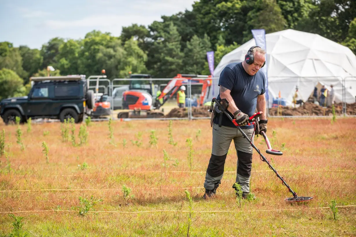 A full metal-detecting survey of Garden Field at Sutton Hoo in Suffolk, England has now been completed.