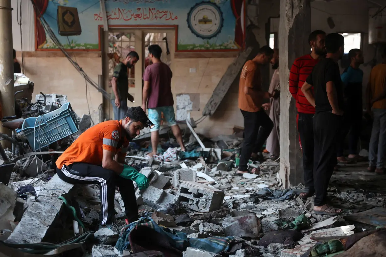 More than 90 Palestinians killed in Israeli strike on school and mosque sheltering displaced people, Gaza officials say