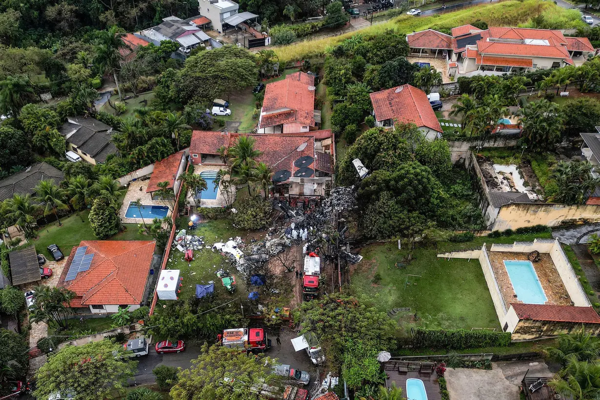 Girl, 3, and boy, 4, confirmed dead in Brazilian plane crash as rescuers retrieve bodies