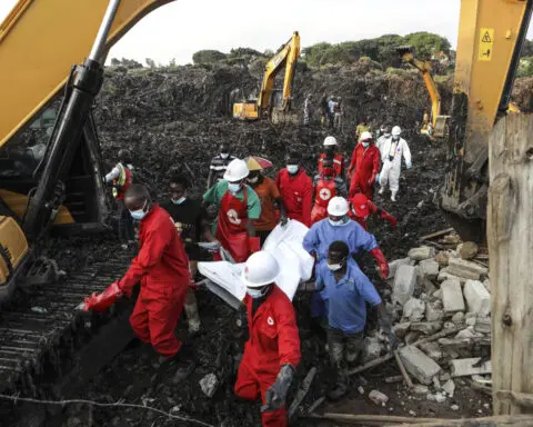 Rubbish collapses at landfill site in Uganda's capital, killing at least 18 people