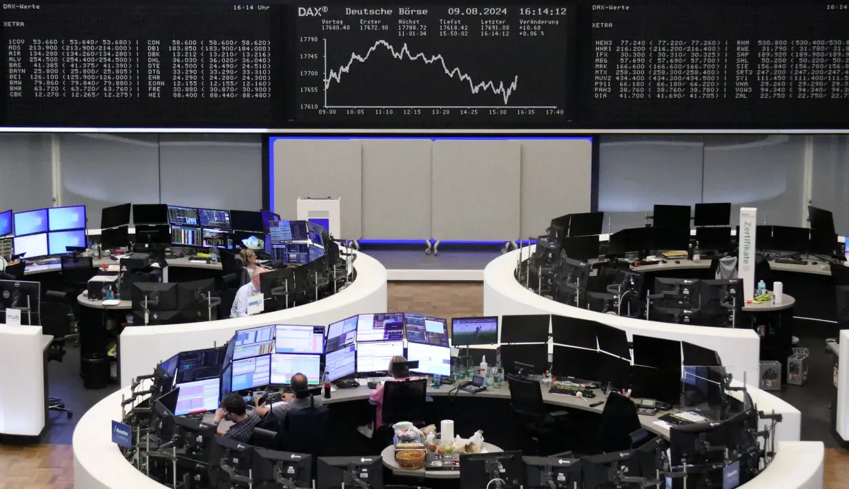 German share price index DAX graph is pictured at the stock exchange in Frankfurt