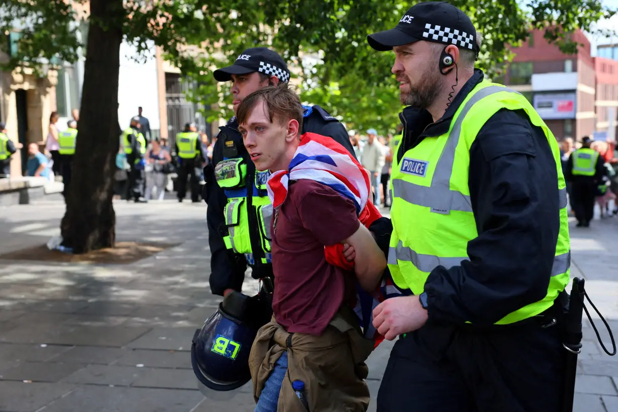 FILE PHOTO: Anti-immigration protests in Britain