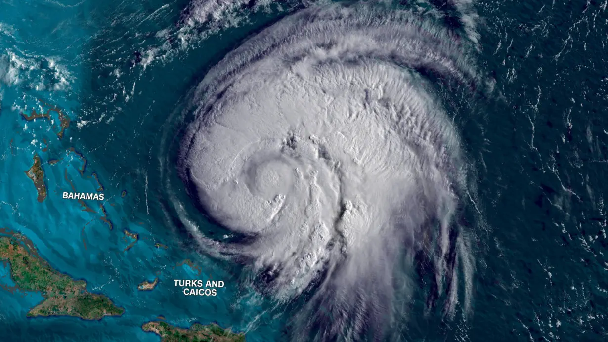 Hurricane Ernesto over the Atlantic Ocean Thursday morning.