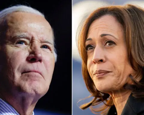 See how Kamala Harris honored Biden at event