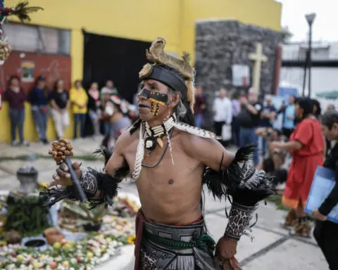 An offering, a fire, a prayer. How a Mexico City community celebrates its pre-Hispanic origins