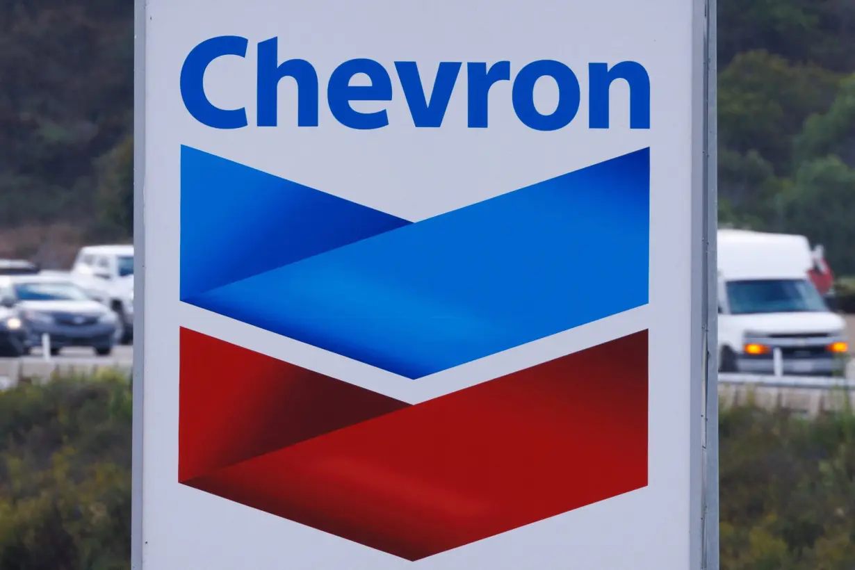 A Chevron gas station is shown in California