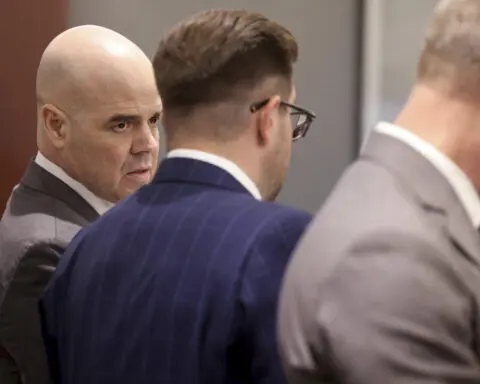 Trial of ex-politician in killing of Vegas reporter opens with video of attacker 'lying in wait'