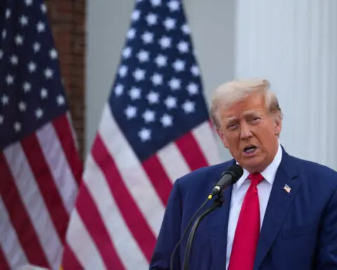 Trump tackles Harris' economic record at rambling press conference