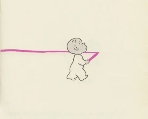 His crayon is purple – but is Harold a Black boy?