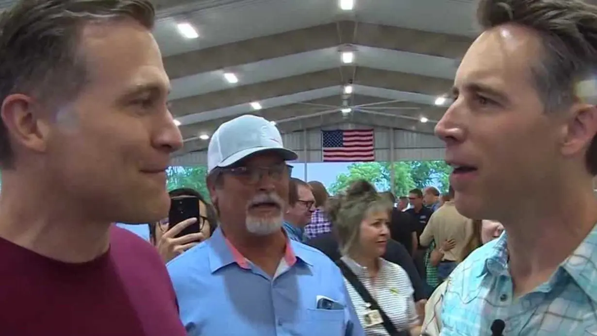 Josh Hawley, Lucas Kunce clash at Missouri State Fair over lack of debates