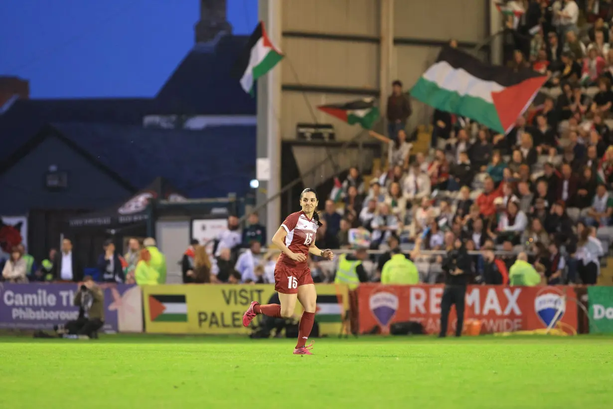 Palestinian soccer player Bisan Abuaita.