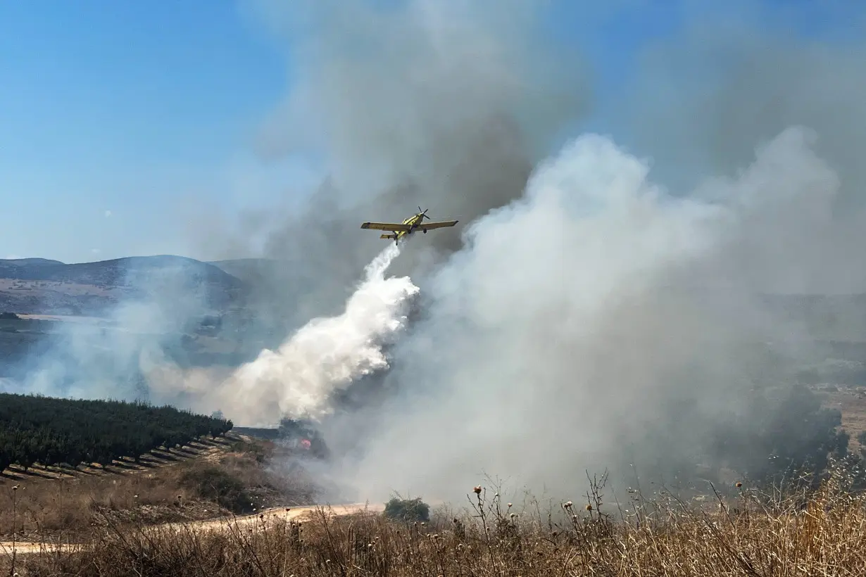 Fire following over-border rockets launched at Israel from Lebanon amid Hezbollah and Israeli forces hostilities