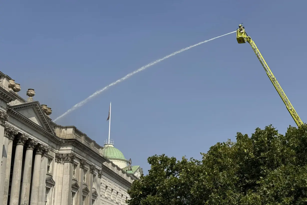 Britain Somerset House Fire