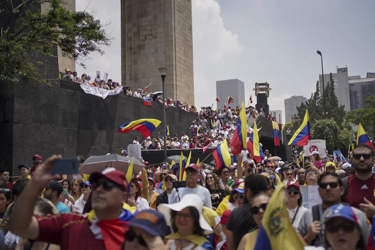 APTOPIX Mexico Venezuela Election Protest