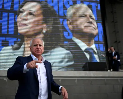 Walz's 'Minnesota nice' image resonates with some voters in Midwestern battleground state