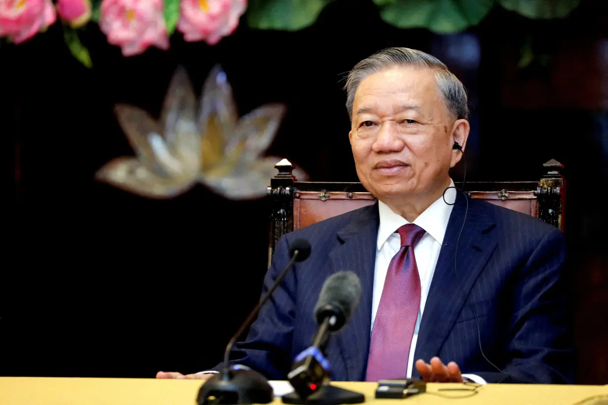 FILE PHOTO: Vietnamese President To Lam at the Presidential Palace in Hanoi