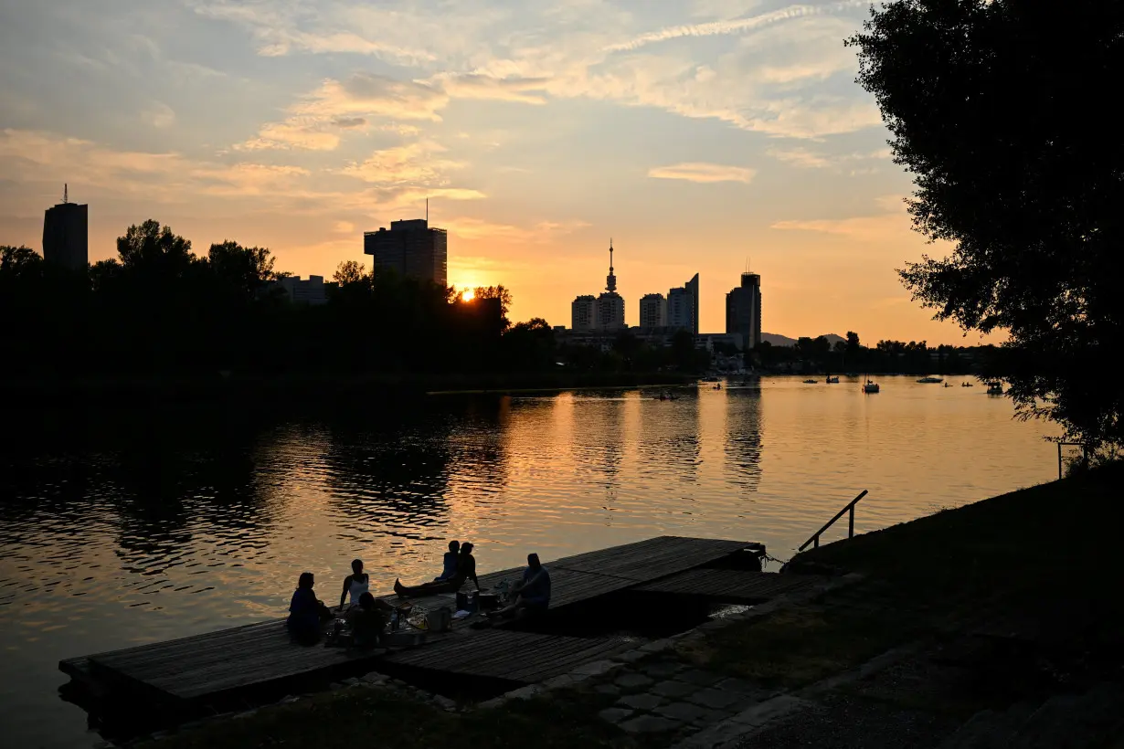 Heat wave hits Austria on what is expected to become the hottest day of the year so far