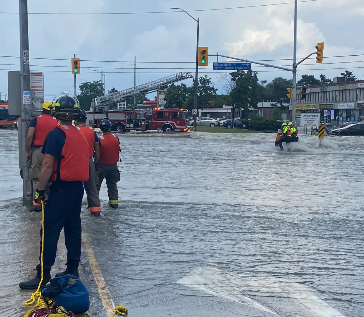 Extreme weather in parts of Canada causes major flooding, power outages