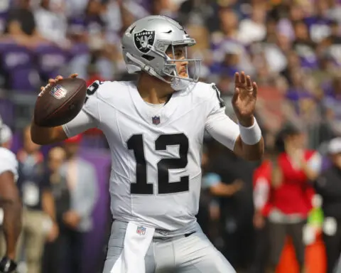 Gardner Minshew beats out Aidan O'Connell for Raiders starting quarterback job